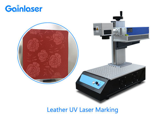 máquina de couro da marcação do laser de 3W 355nm para o plástico