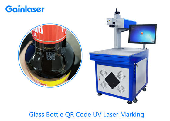 Máquina UV de vidro da marcação do laser do varredor de AC110V 0.02mm